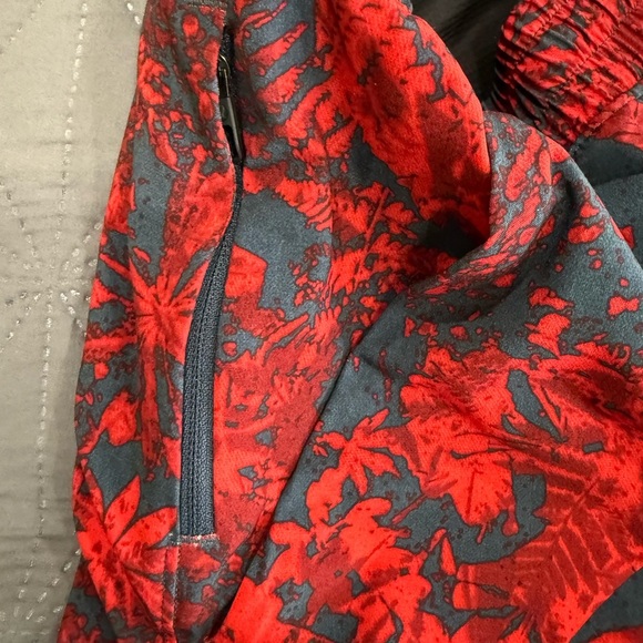 Lululemon Bold Red and Black Patterned Shorts - Picture 3 of 5